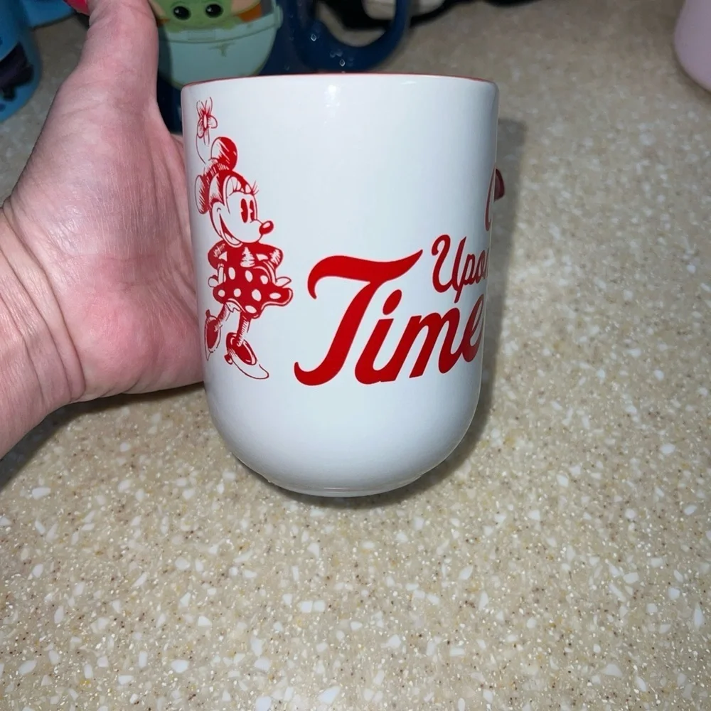 Disney Parks Mickey and Minnie Once Upon a Time Red and white Mug